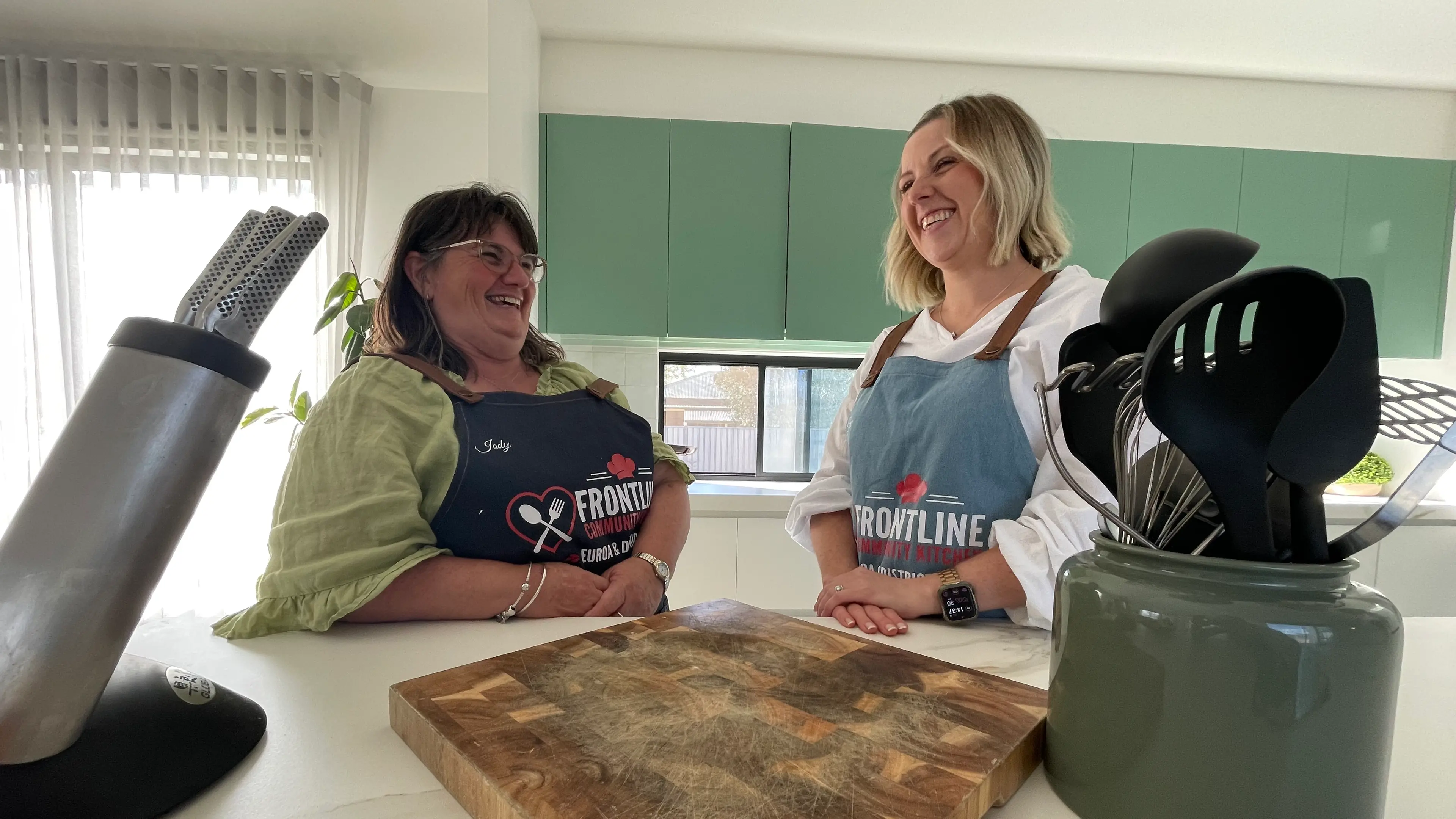 A kitchen at the frontline