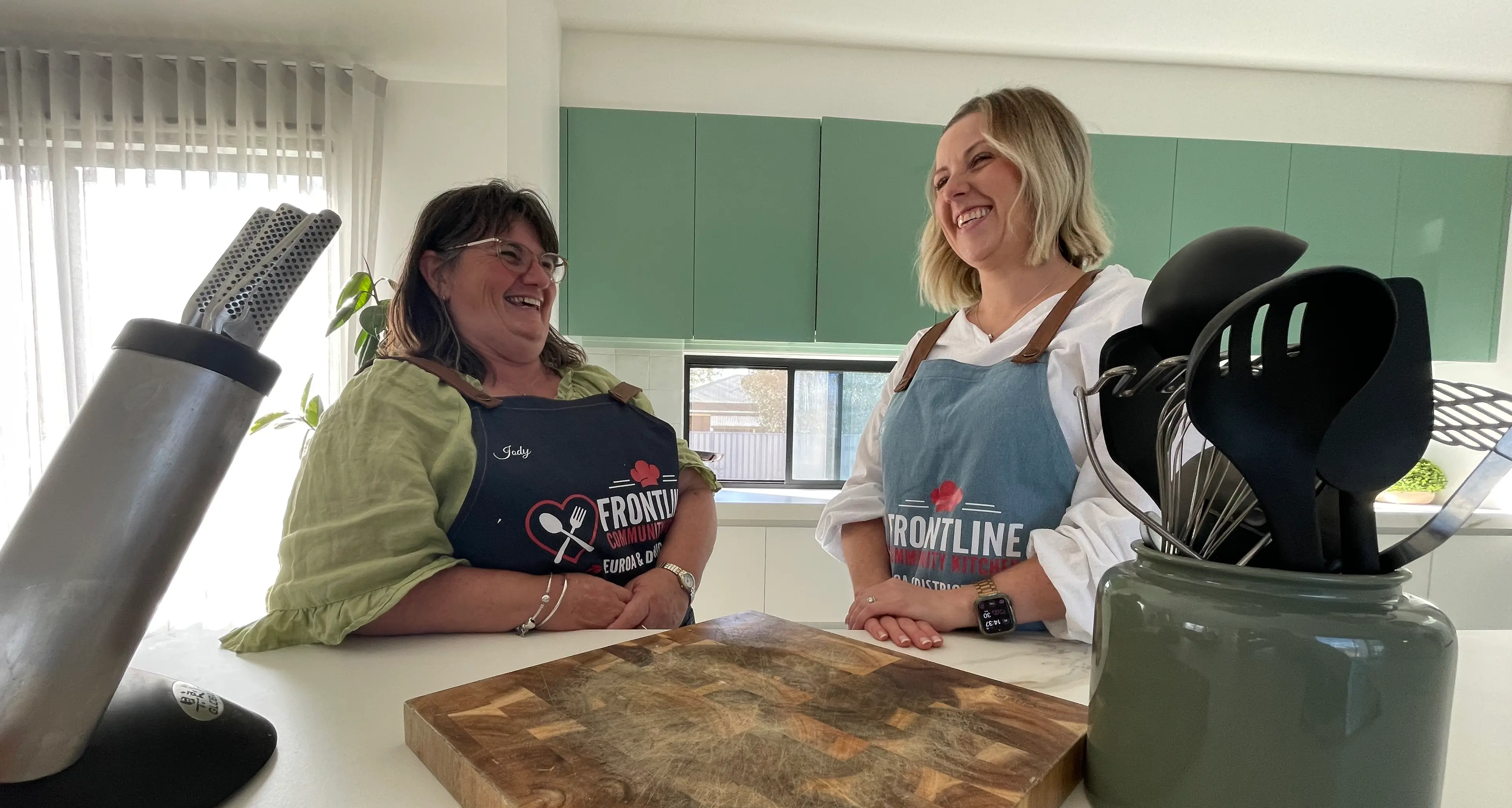 A kitchen at the frontline