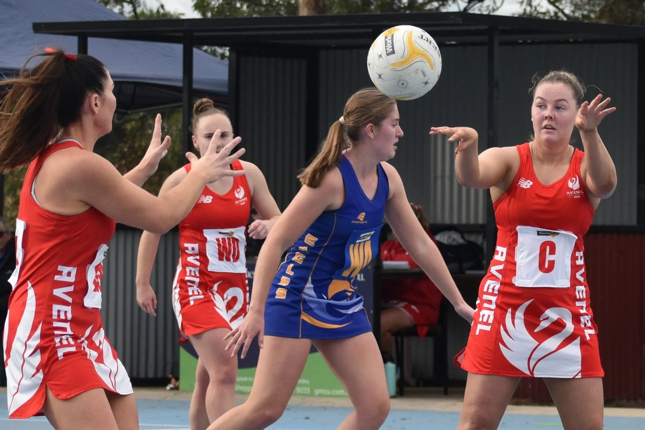 <p>PASS AND GO: Katie Cantwell looks to pass to a teammate. PHOTO: Monica Crnko</p>\\n