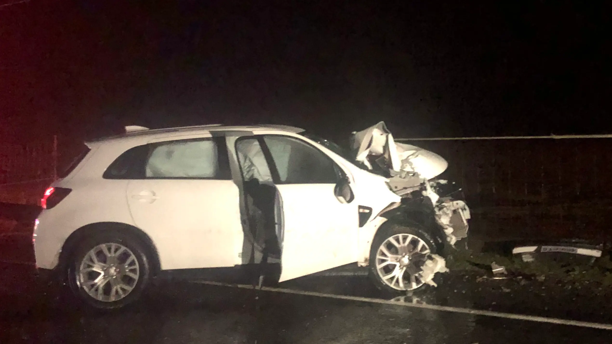 Car crash sent homes into darkness