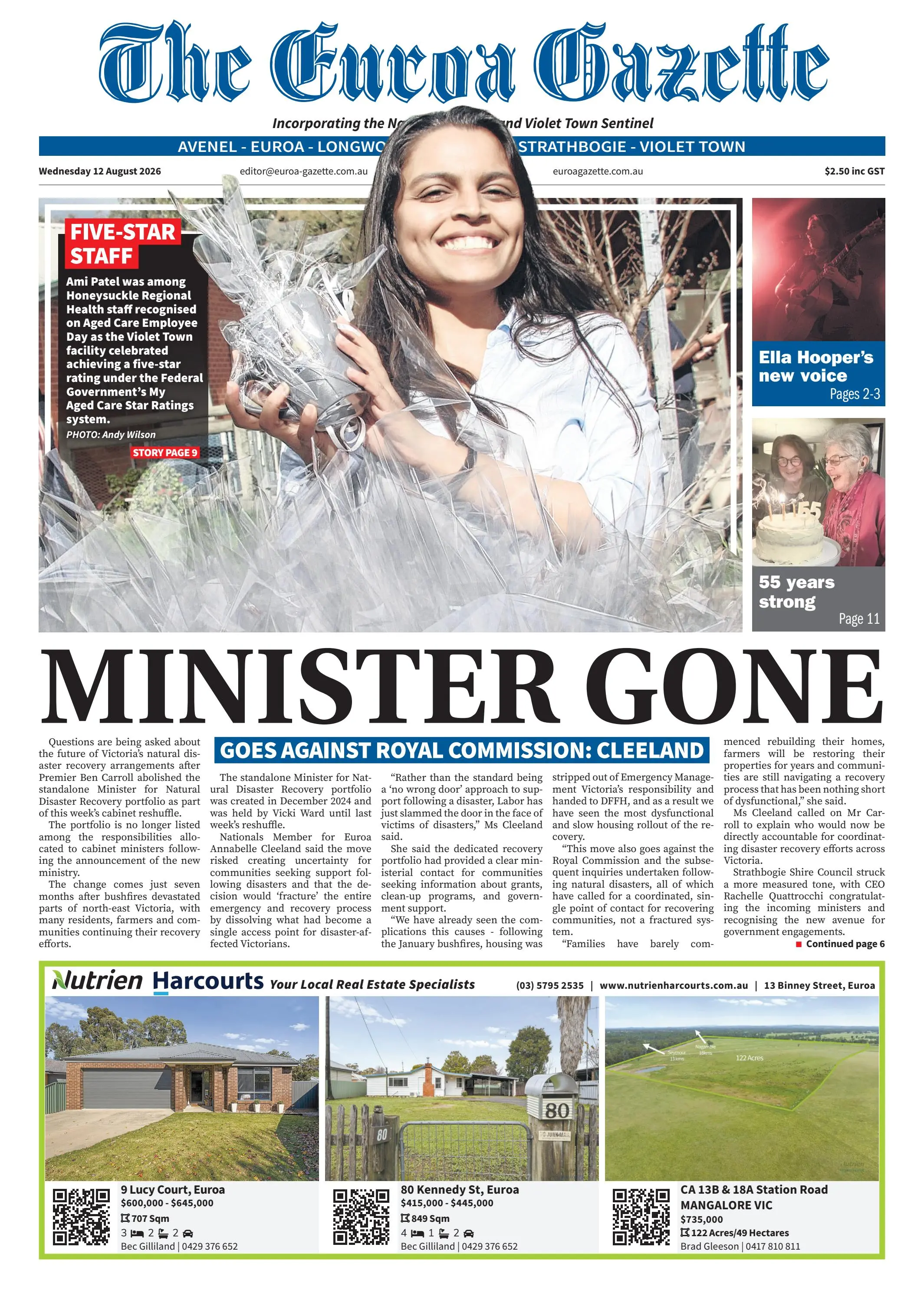 Euroa Gazette, August 12, 2026