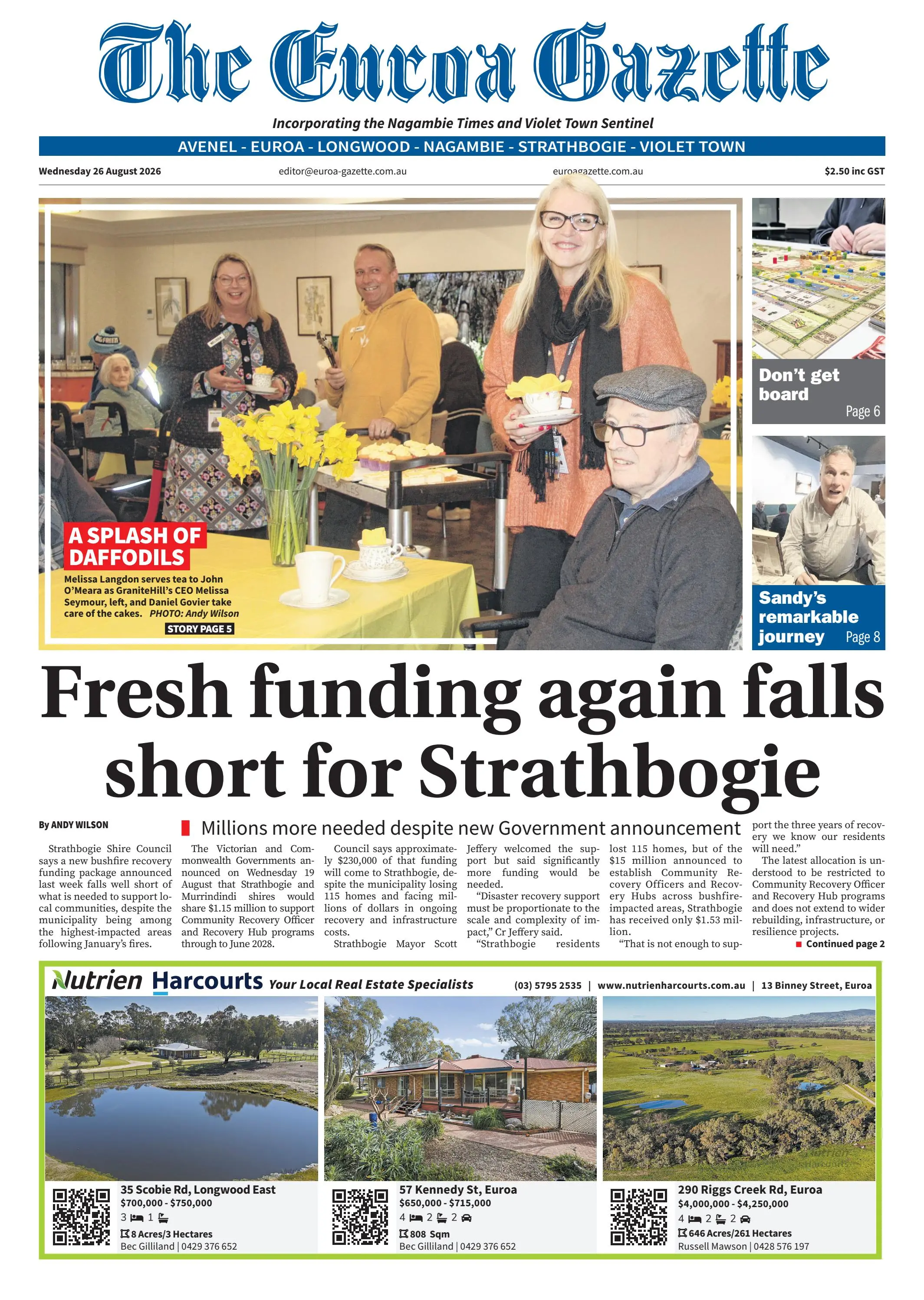 Euroa Gazette, Wednesday, August 26, 2026