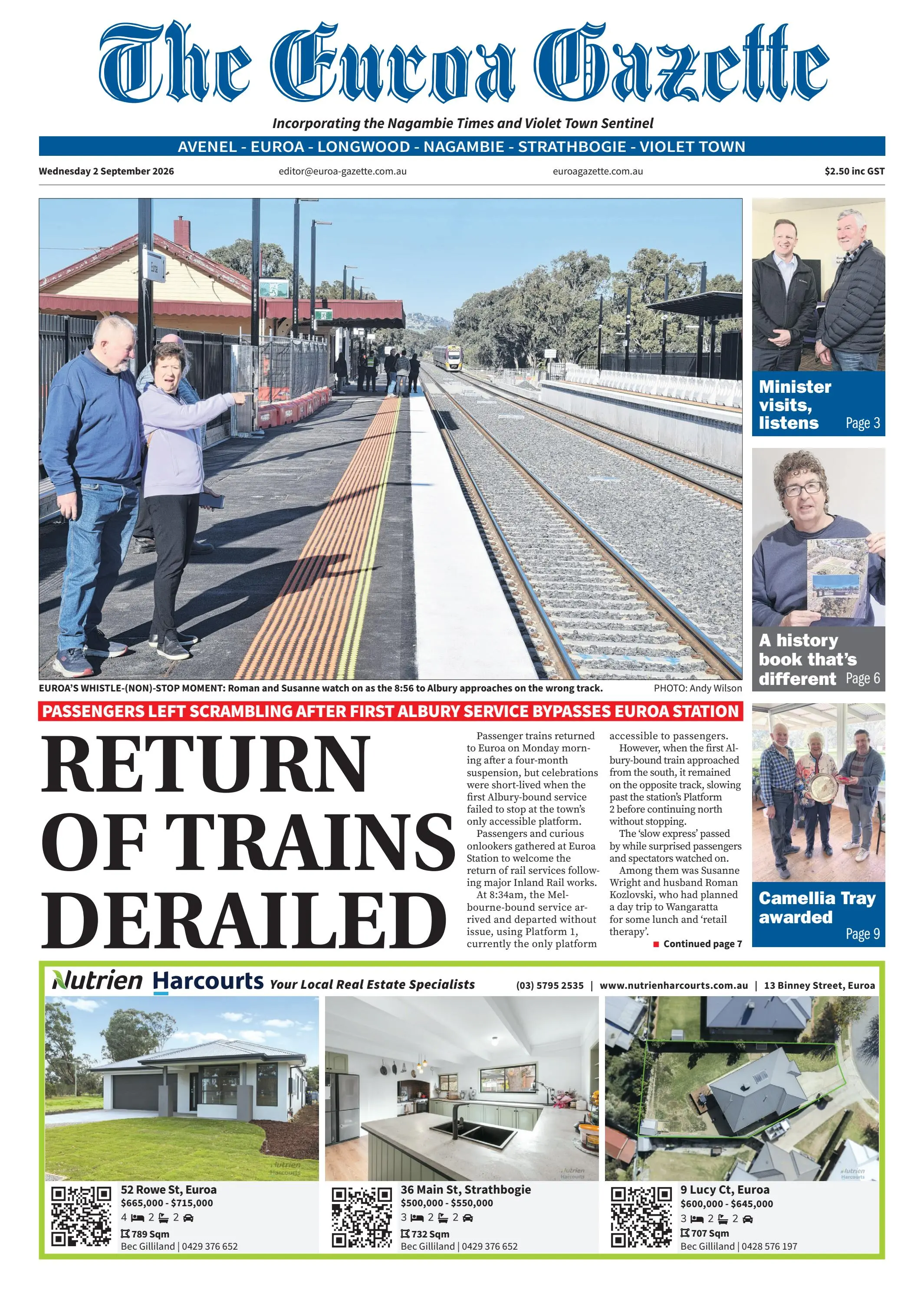Euroa Gazette, Wednesday, 2 September, 2026