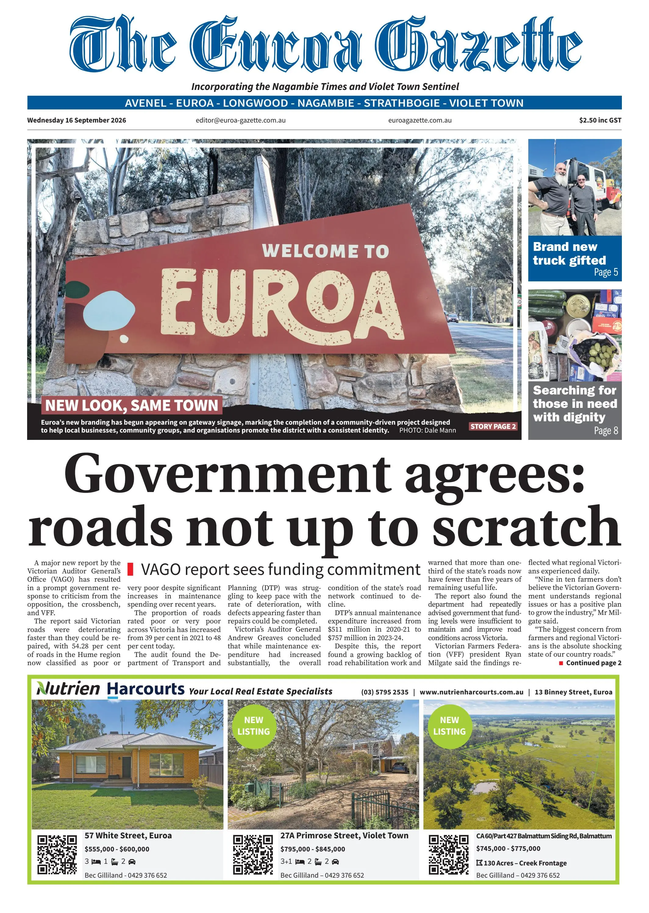 Euroa Gazette, Wednesday, 16 September, 2026