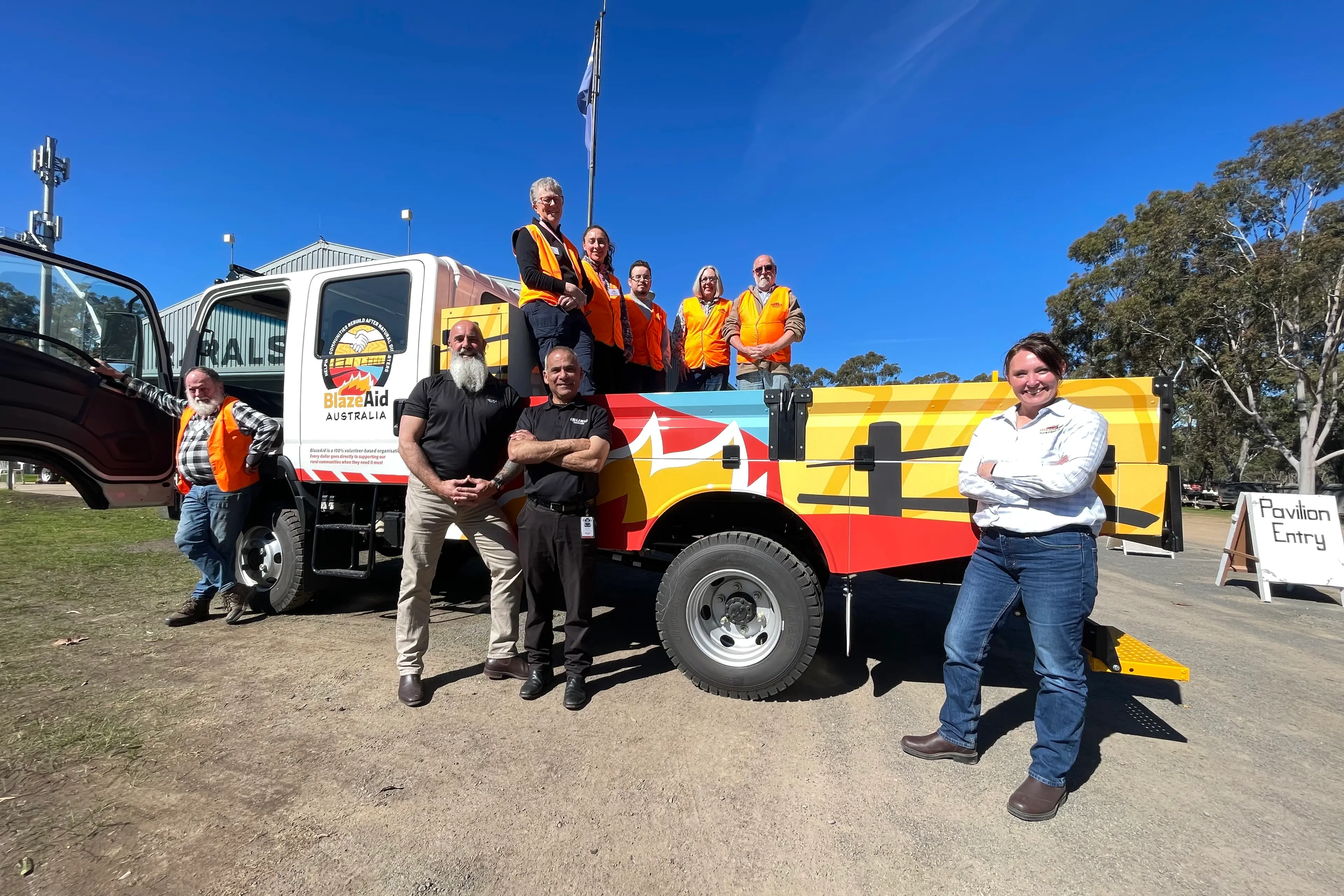 <p>ON THE ROAD TO RECOVERY: Representatives from BlazeAid and Isuzu gather with the newly donated four-wheel-drive truck, which will help support recovery operations and volunteers working in disaster-affected communities across Australia. PHOTO: Andy Wilson</p>\\n