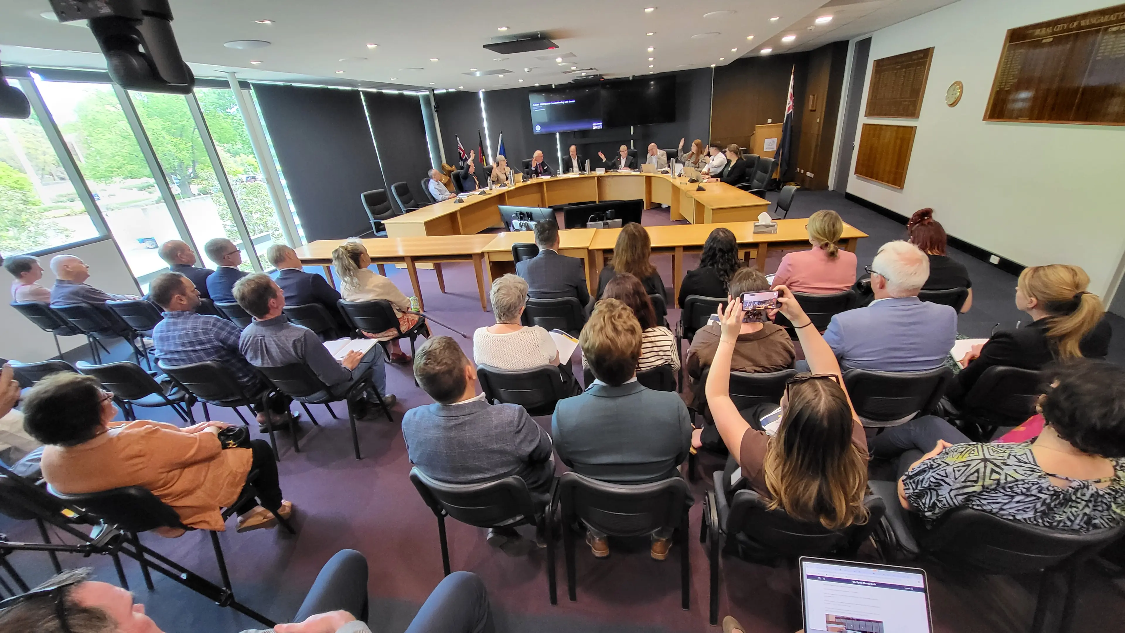 Council unites with Haines, condemns violence