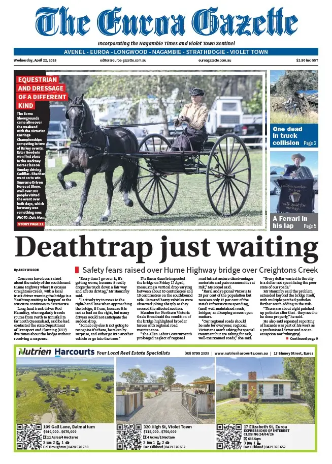 Euroa Gazette - Wednesday, April 22, 2026