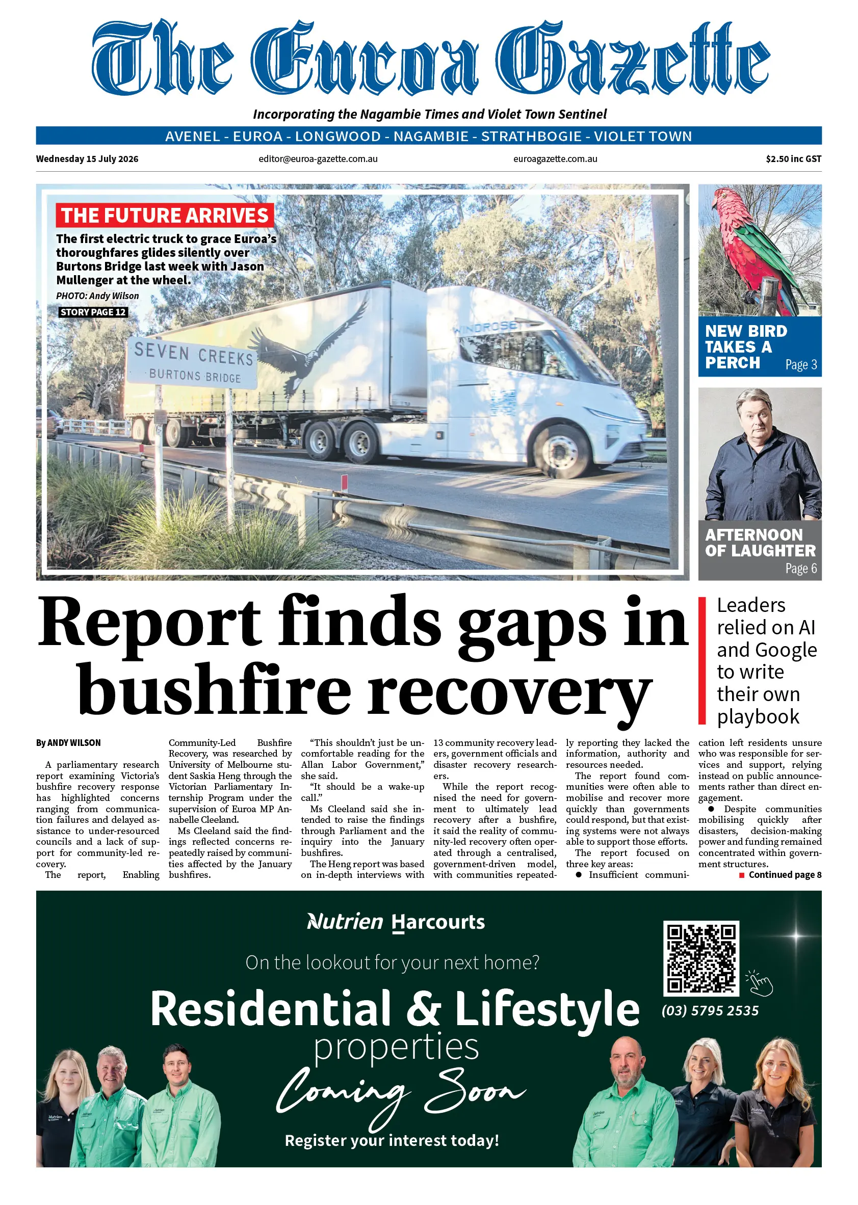 Euroa Gazette, Wednesday 15 July 2026