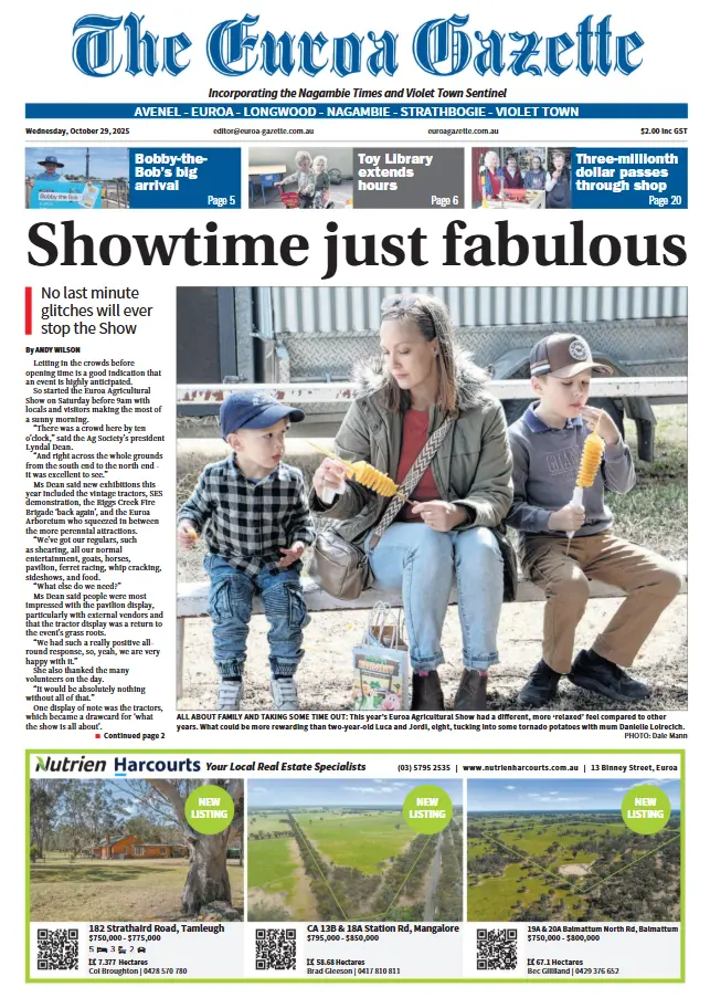 The Euroa Gazette, Wednesday, October 29, 2025