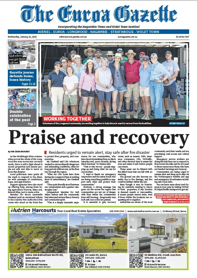 Euroa Gazette - Wednesday, January 21, 2026