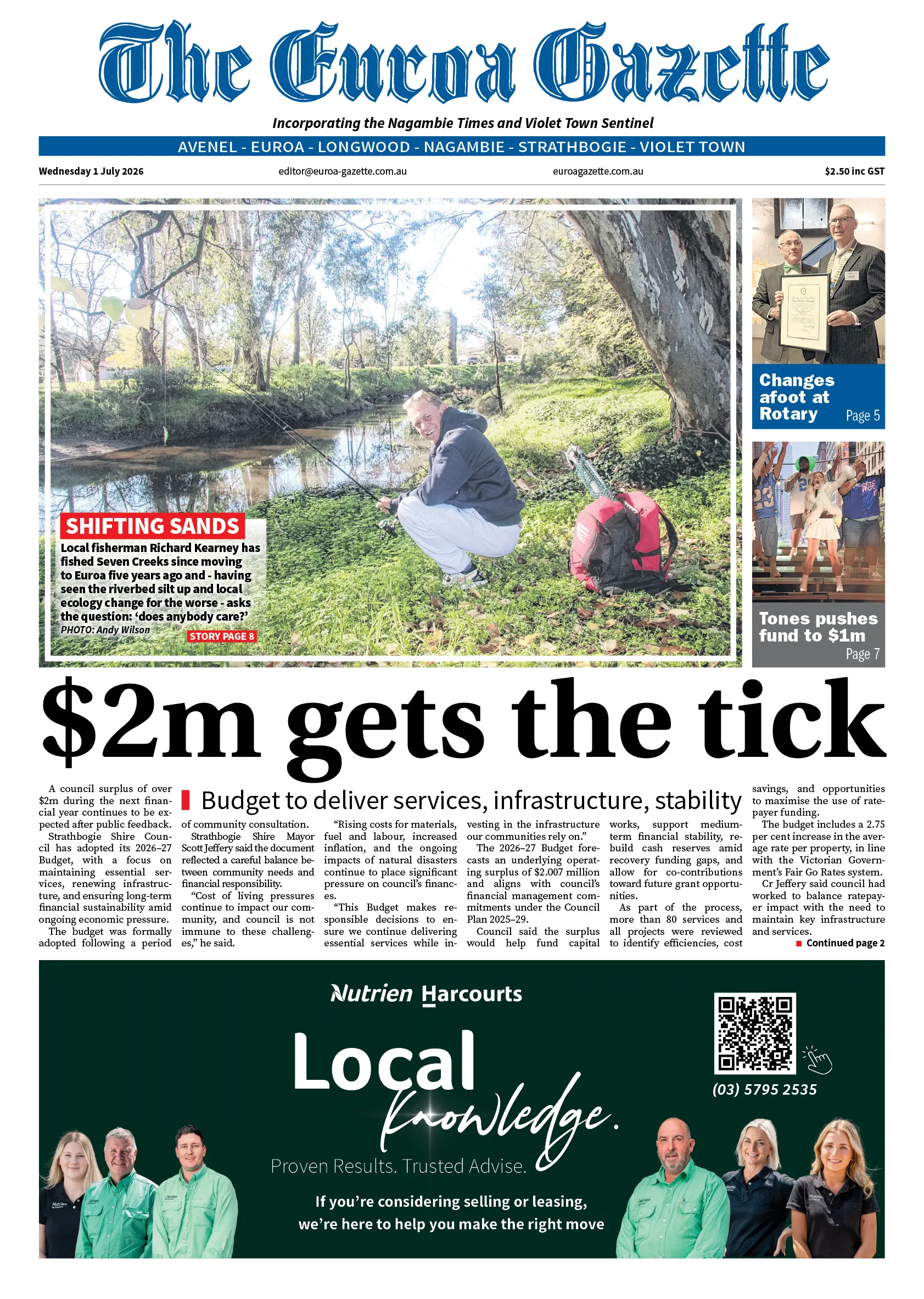 Euroa Gazette, Wednesday 1 July 2026