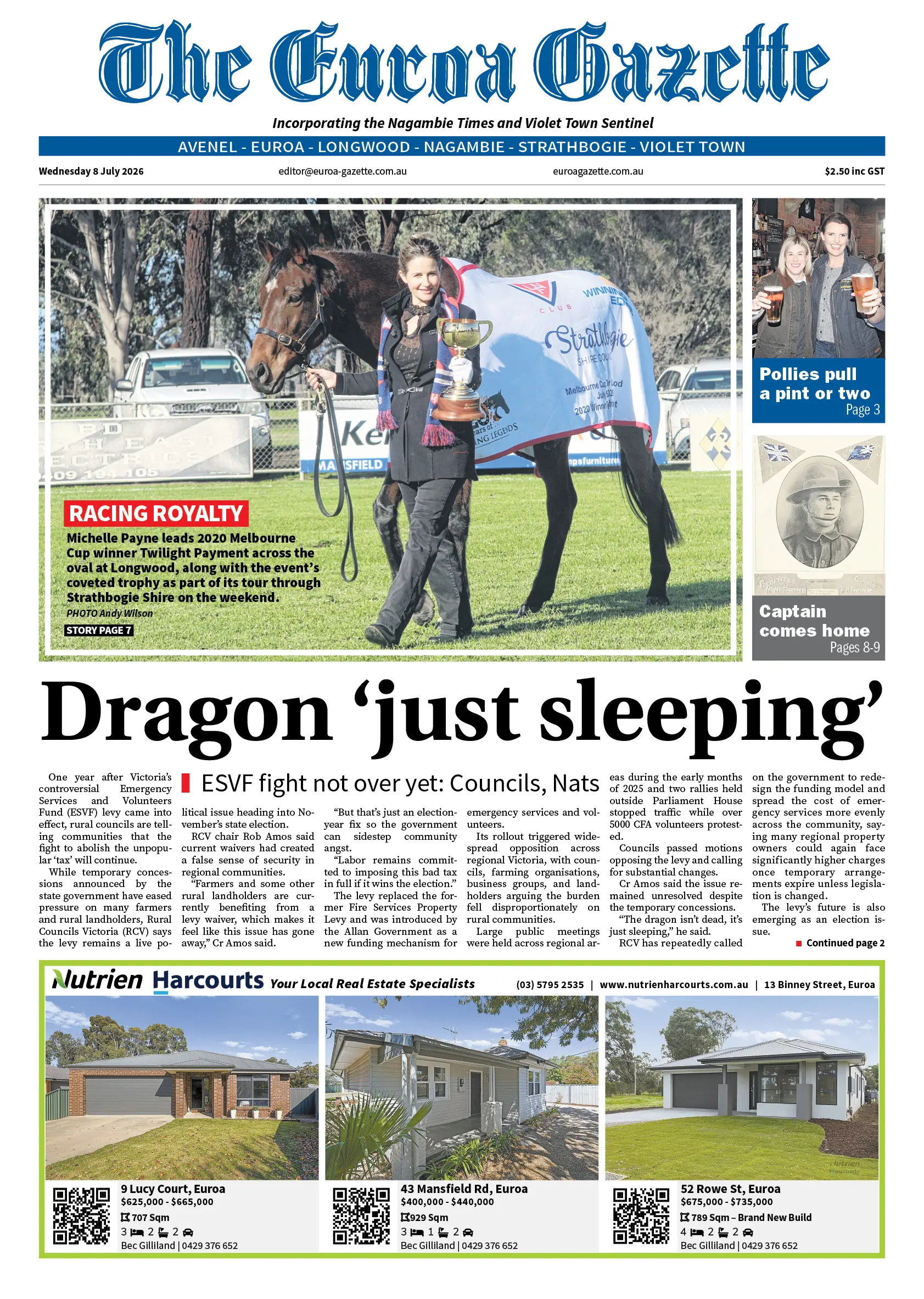 Euroa Gazette, Wednesday 8 July 2026