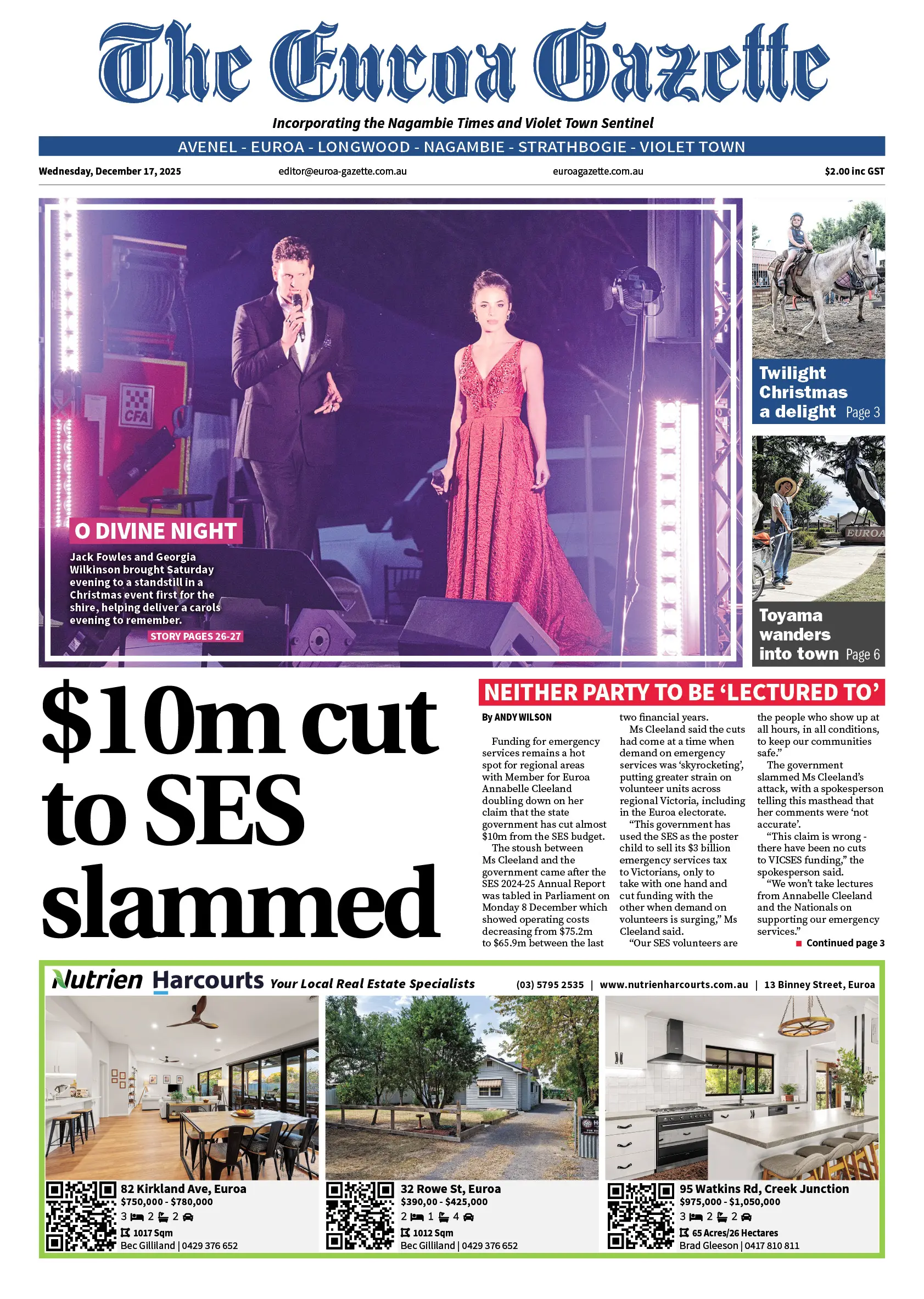 Euroa Gazette, Wednesday, December 17, 2025