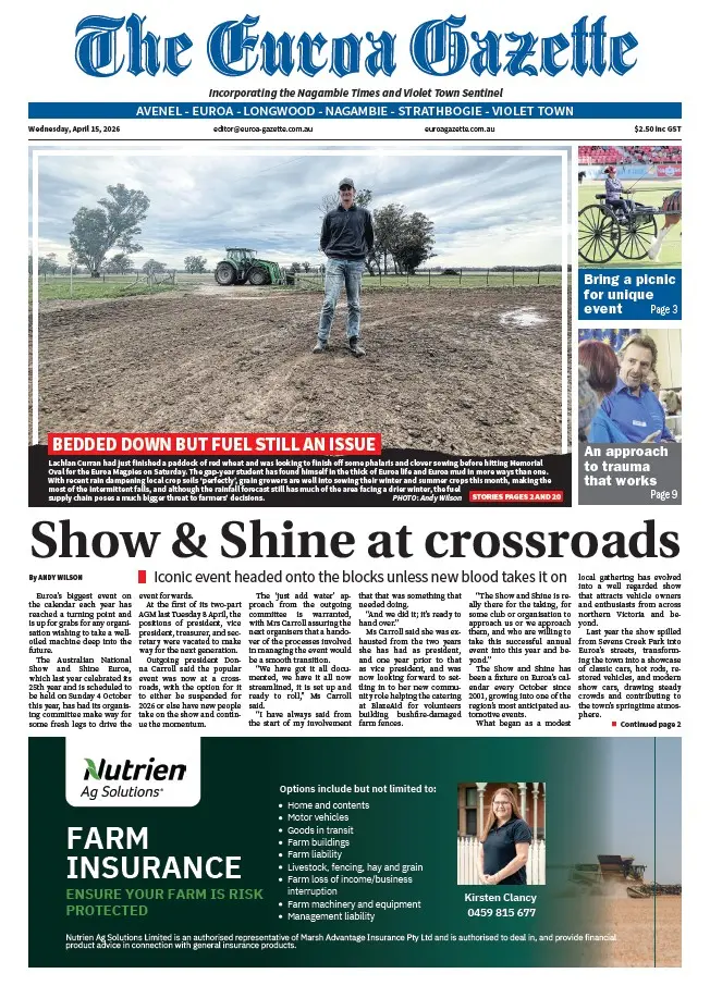 Euroa Gazette - Wednesday, April 15, 2026