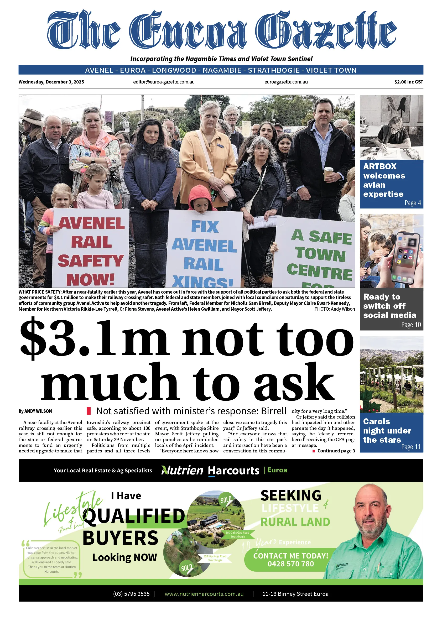 Euroa Gazette, Wednesday, December 3, 2025